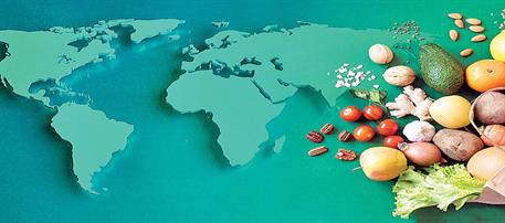 3 to 48 percent of the world's food in the year that passed