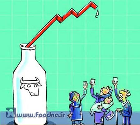 کاریکاتور گرانی شیر